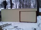 Гараж пенал металлический ракушка (2 фотографии)
